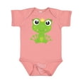 thumbnail image 1 of Inktastic Cute Frog, Green Frog, Frog Princess, Crown Girls Baby Bodysuit, 1 of 5