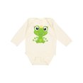 thumbnail image 1 of Inktastic Cute Frog, Green Frog, Frog Princess, Crown Girls Long Sleeve Baby Bodysuit, 1 of 5