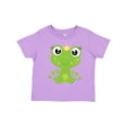 thumbnail image 1 of Inktastic Cute Frog, Green Frog, Frog Princess, Crown Girls Toddler T-Shirt, 1 of 5
