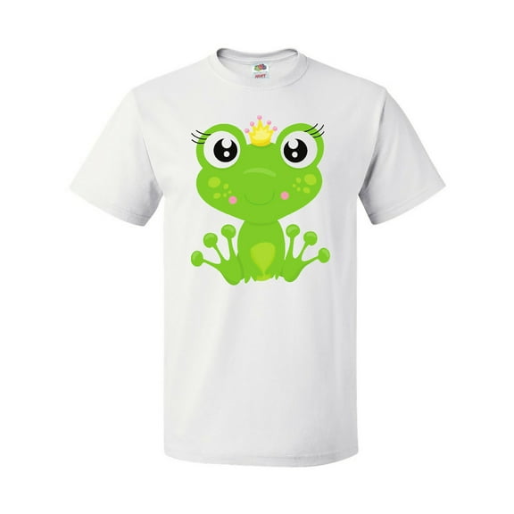 Inktastic Cute Frog, Green Frog, Frog Princess, Crown T-Shirt