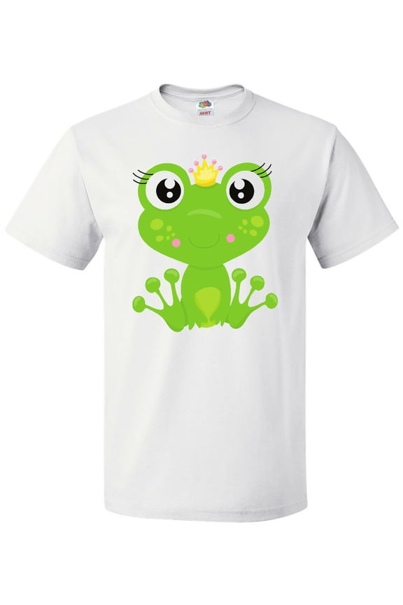 Cute Frog, Green Frog, Frog Princess, Crown T-Shirt