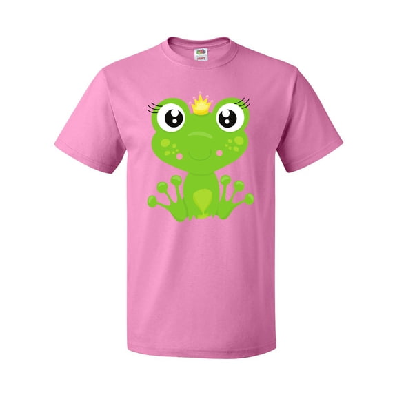 Inktastic Cute Frog, Green Frog, Frog Princess, Crown T-Shirt