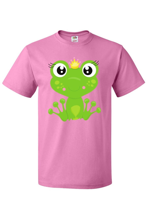 Cute Frog, Green Frog, Frog Princess, Crown T-Shirt