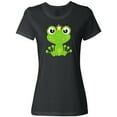 thumbnail image 1 of Inktastic Cute Frog, Green Frog, Frog Princess, Crown Women's T-Shirt, 1 of 5