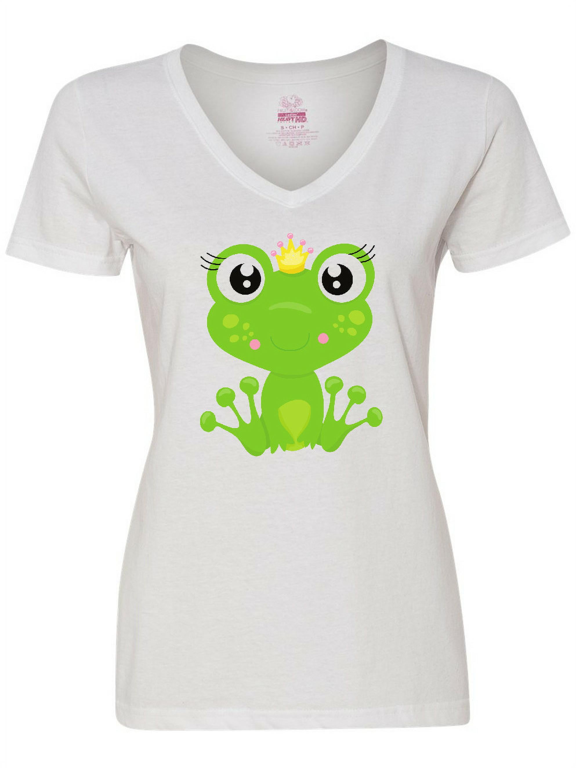 Cute Green Frog Crew Neck T-Shirt