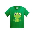 thumbnail image 1 of Inktastic Cute Frog, Green Frog, Frog Princess, Crown Youth T-Shirt, 1 of 5