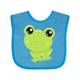 thumbnail image 1 of Inktastic Cute Frog, Little Frog, Baby Frog, Green Frog Boys or Girls Baby Bib, 1 of 4