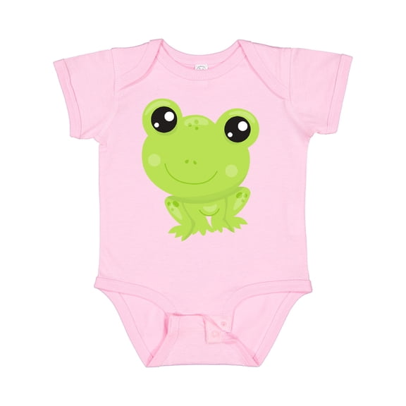 Inktastic Cute Frog, Little Frog, Baby Frog, Green Frog Boys or Girls Baby Bodysuit