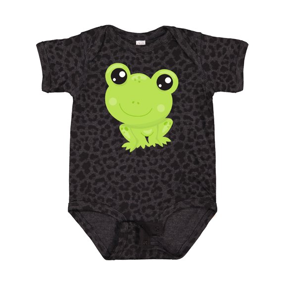 Inktastic Cute Frog, Little Frog, Baby Frog, Green Frog Boys or Girls Baby Bodysuit