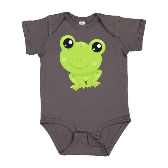 Inktastic Cute Frog, Little Frog, Baby Frog, Green Frog Boys or Girls Baby Bodysuit