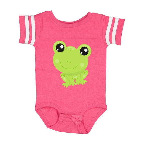 Inktastic Cute Frog, Little Frog, Baby Frog, Green Frog Boys or Girls Baby Bodysuit