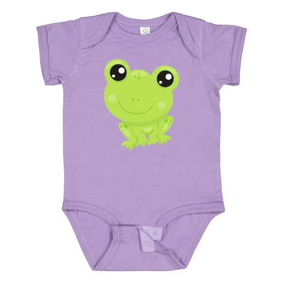 Inktastic Cute Frog, Little Frog, Baby Frog, Green Frog Boys or Girls Baby Bodysuit