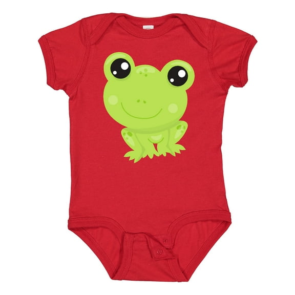 Inktastic Cute Frog, Little Frog, Baby Frog, Green Frog Boys or Girls Baby Bodysuit