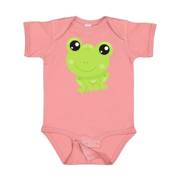 Inktastic Cute Frog, Little Frog, Baby Frog, Green Frog Boys or Girls Baby Bodysuit