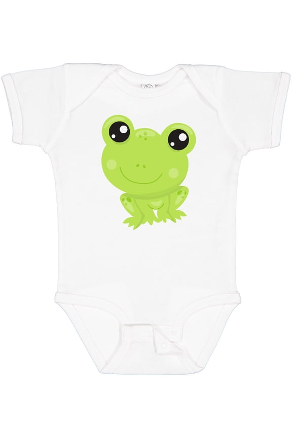 Cute Frog, Little Frog, Baby Frog, Green Frog Boys or Girls Baby Bodysuit