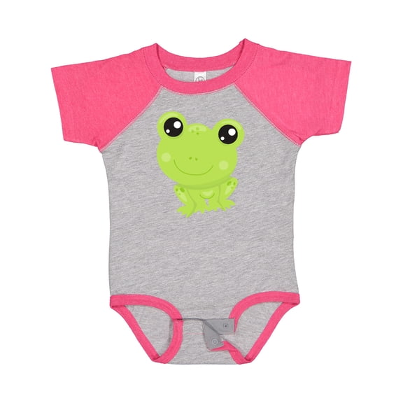 Inktastic Cute Frog, Little Frog, Baby Frog, Green Frog Boys or Girls Baby Bodysuit