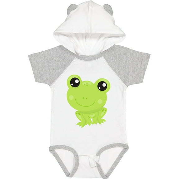 Inktastic Cute Frog, Little Frog, Baby Frog, Green Frog Boys or Girls Baby Bodysuit