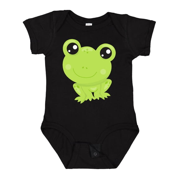 Inktastic Cute Frog, Little Frog, Baby Frog, Green Frog Boys or Girls Baby Bodysuit