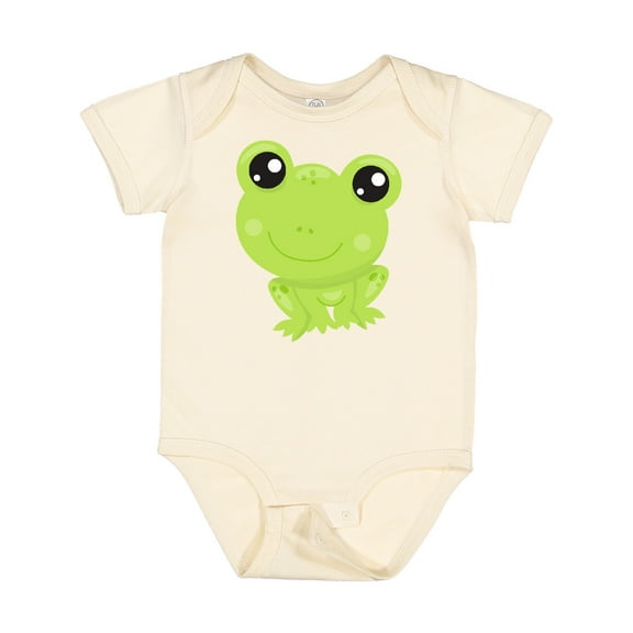 Inktastic Cute Frog, Little Frog, Baby Frog, Green Frog Boys or Girls Baby Bodysuit