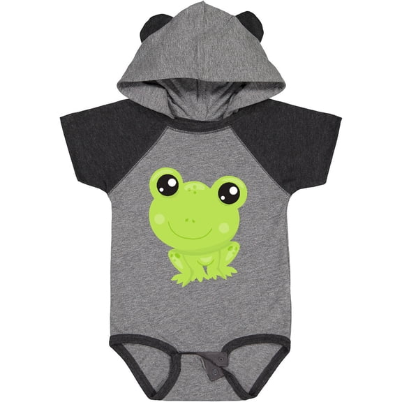 Inktastic Cute Frog, Little Frog, Baby Frog, Green Frog Boys or Girls Baby Bodysuit