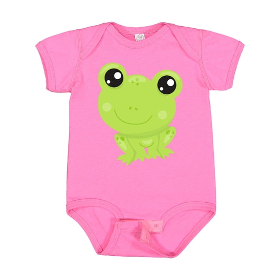 Inktastic Cute Frog, Little Frog, Baby Frog, Green Frog Boys or Girls Baby Bodysuit