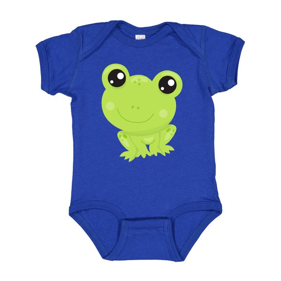 Inktastic Cute Frog, Little Frog, Baby Frog, Green Frog Boys or Girls Baby Bodysuit