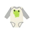 thumbnail image 1 of Inktastic Cute Frog, Little Frog, Baby Frog, Green Frog Boys or Girls Long Sleeve Baby Bodysuit, 1 of 5