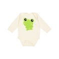 thumbnail image 1 of Inktastic Cute Frog, Little Frog, Baby Frog, Green Frog Boys or Girls Long Sleeve Baby Bodysuit, 1 of 5