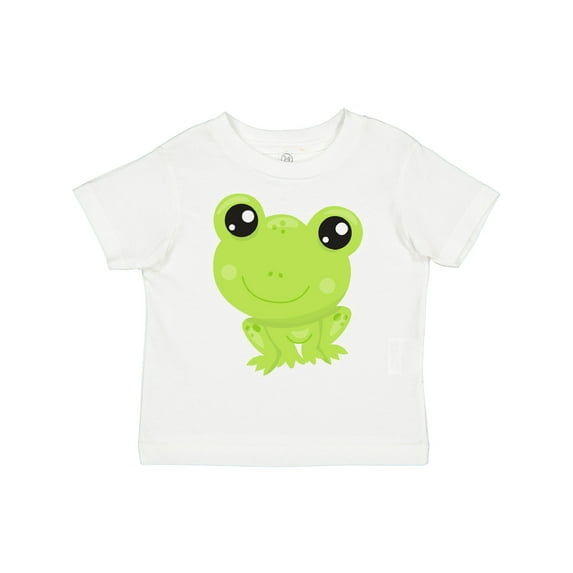 Inktastic Cute Frog, Little Frog, Baby Frog, Green Frog Boys or Girls Toddler T-Shirt