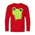 thumbnail image 1 of Inktastic Cute Frog, Little Frog, Baby Frog, Green Frog Long Sleeve Youth T-Shirt, 1 of 5