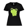 thumbnail image 1 of Inktastic Cute Frog, Little Frog, Baby Frog, Green Frog Women's Plus Size T-Shirt, 1 of 5