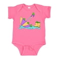 thumbnail image 1 of Inktastic Cute Frogs in a Umbrella with Boots Boys or Girls Baby Bodysuit, 1 of 5
