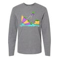 thumbnail image 1 of Inktastic Cute Frogs in a Umbrella with Boots Long Sleeve T-Shirt, 1 of 5