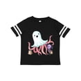 thumbnail image 1 of Inktastic Cute Ghost Octopus Trick or Treating with Bat Boys or Girls Toddler T-Shirt, 1 of 5