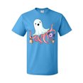 thumbnail image 1 of Inktastic Cute Ghost Octopus Trick or Treating with Bat T-Shirt, 1 of 5