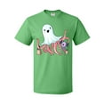 thumbnail image 1 of Inktastic Cute Ghost Octopus Trick or Treating with Bat T-Shirt, 1 of 5