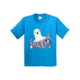 thumbnail image 1 of Inktastic Cute Ghost Octopus Trick or Treating with Bat Youth T-Shirt, 1 of 5