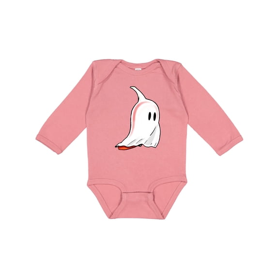 Inktastic Cute Ghost Pepper Boys or Girls Long Sleeve Baby Bodysuit