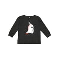 thumbnail image 1 of Inktastic Cute Ghost Pepper Boys or Girls Long Sleeve Toddler T-Shirt, 1 of 5