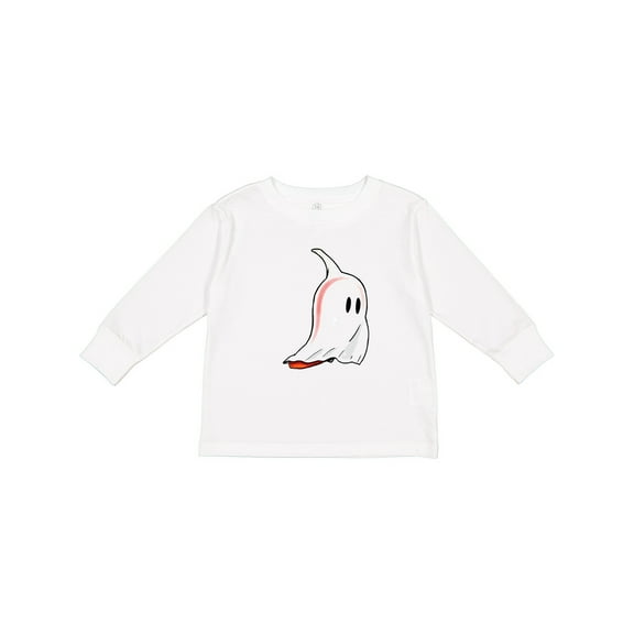 Inktastic Cute Ghost Pepper Boys or Girls Long Sleeve Toddler T-Shirt