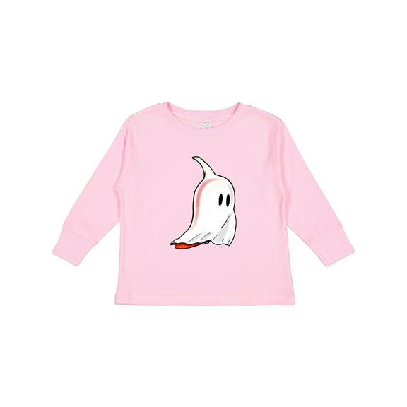 Inktastic Cute Ghost Pepper Boys or Girls Long Sleeve Toddler T-Shirt