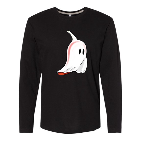 Inktastic Cute Ghost Pepper Long Sleeve T-Shirt