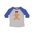 thumbnail image 1 of Inktastic Cute Gingerbread Girl with Red Plaid Bow Boys or Girls Toddler T-Shirt, 1 of 5