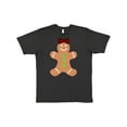 thumbnail image 1 of Inktastic Cute Gingerbread Girl with Red Plaid Bow T-Shirt, 1 of 5