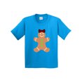 thumbnail image 1 of Inktastic Cute Gingerbread Girl with Red Plaid Bow Youth T-Shirt, 1 of 5