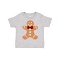 thumbnail image 1 of Inktastic Cute Gingerbread Man with Red Plaid Bowtie Boys or Girls Toddler T-Shirt, 1 of 5