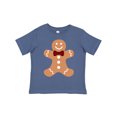 thumbnail image 1 of Inktastic Cute Gingerbread Man with Red Plaid Bowtie Boys or Girls Toddler T-Shirt, 1 of 5
