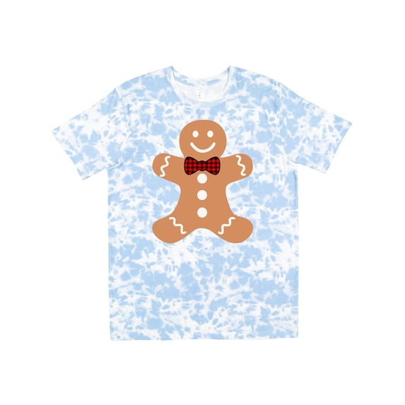 Inktastic Cute Gingerbread Man with Red Plaid Bowtie T-Shirt