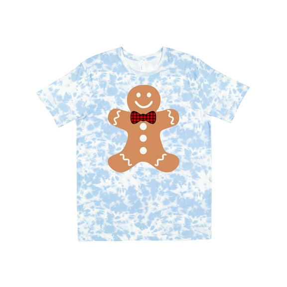 Inktastic Cute Gingerbread Man with Red Plaid Bowtie T-Shirt