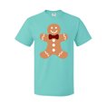 thumbnail image 1 of Inktastic Cute Gingerbread Man with Red Plaid Bowtie T-Shirt, 1 of 5